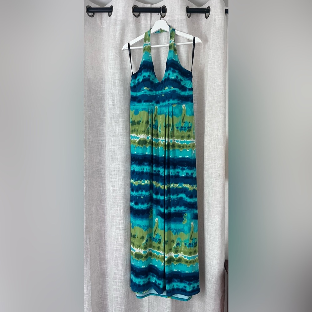 Bisou Bisou long halter dress